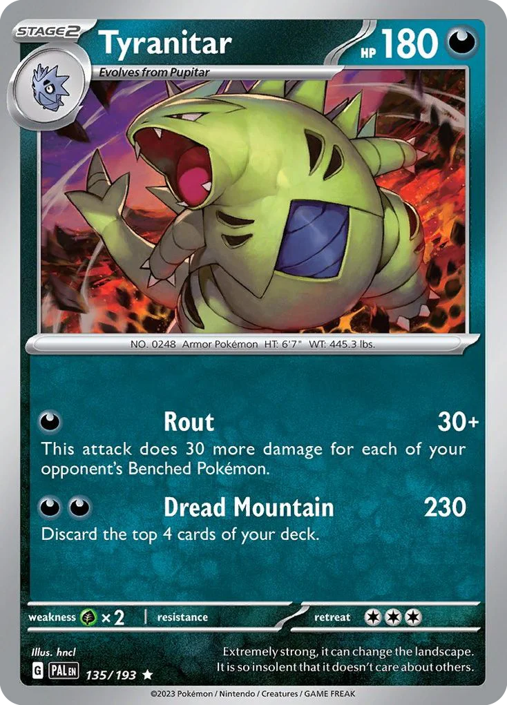Tyranitar Pokemon card