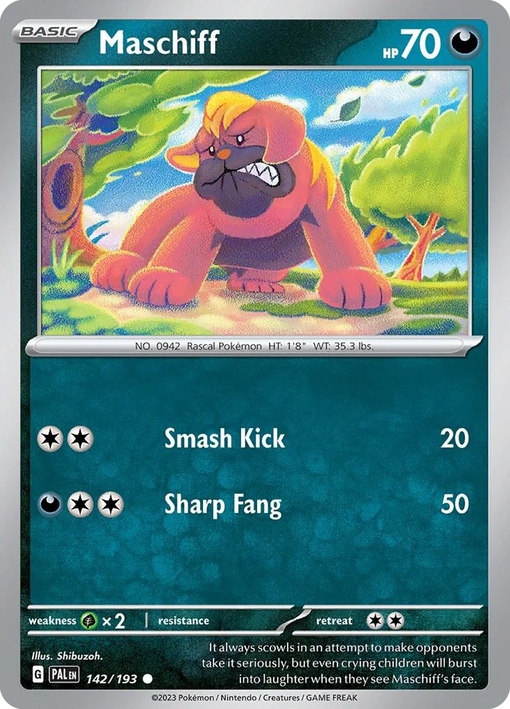 Maschiff Pokemon card