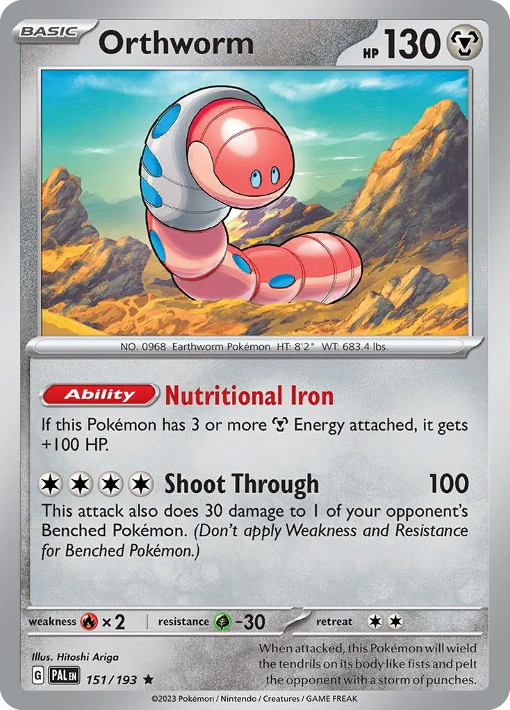 Orthworm Pokemon card
