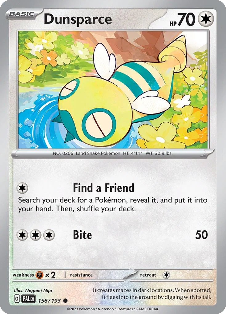 Dunsparce Pokemon card