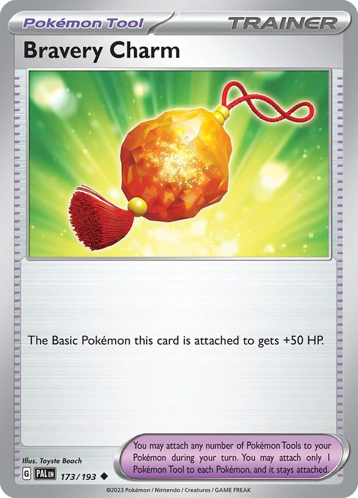 Bravery Charm Pokemon card