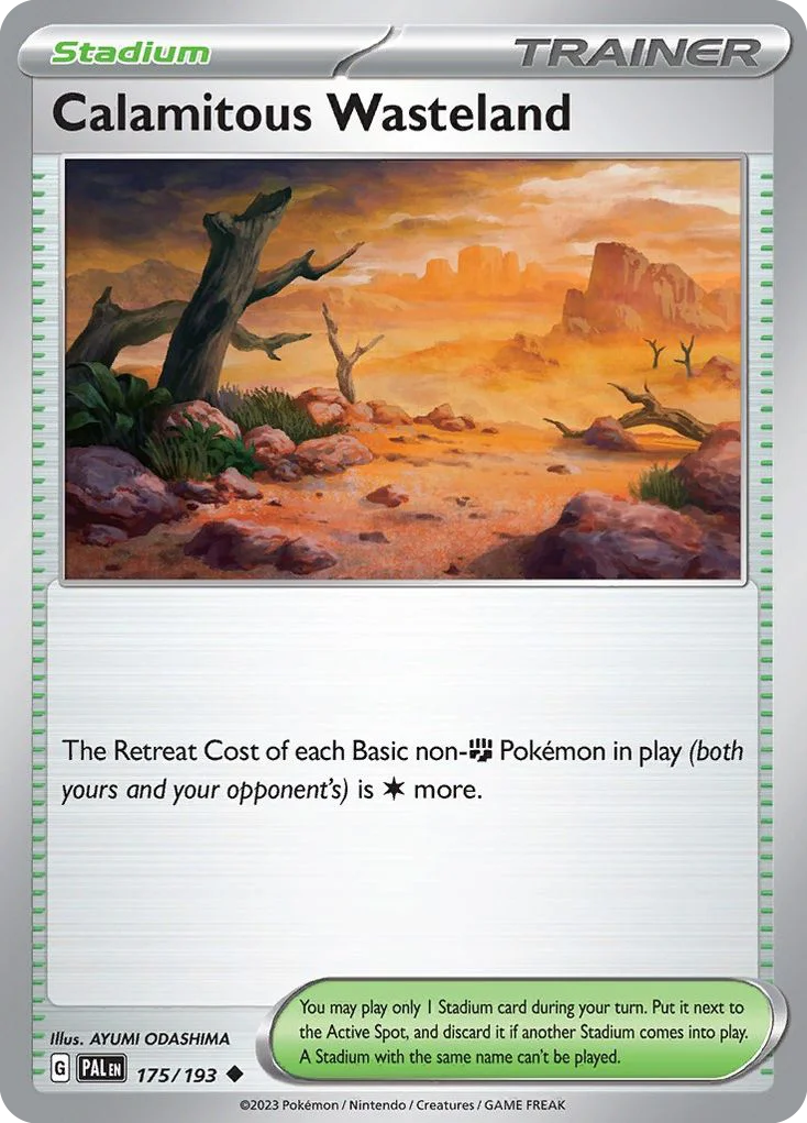 Calamitous Wasteland Pokemon card