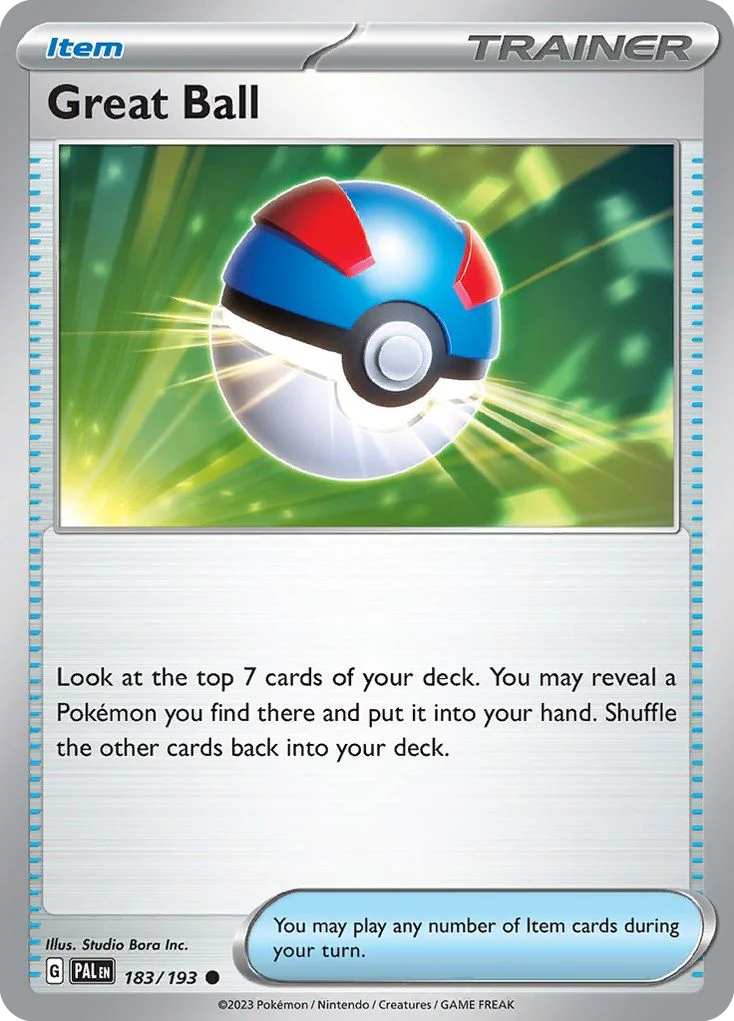Great Ball Pokemon card