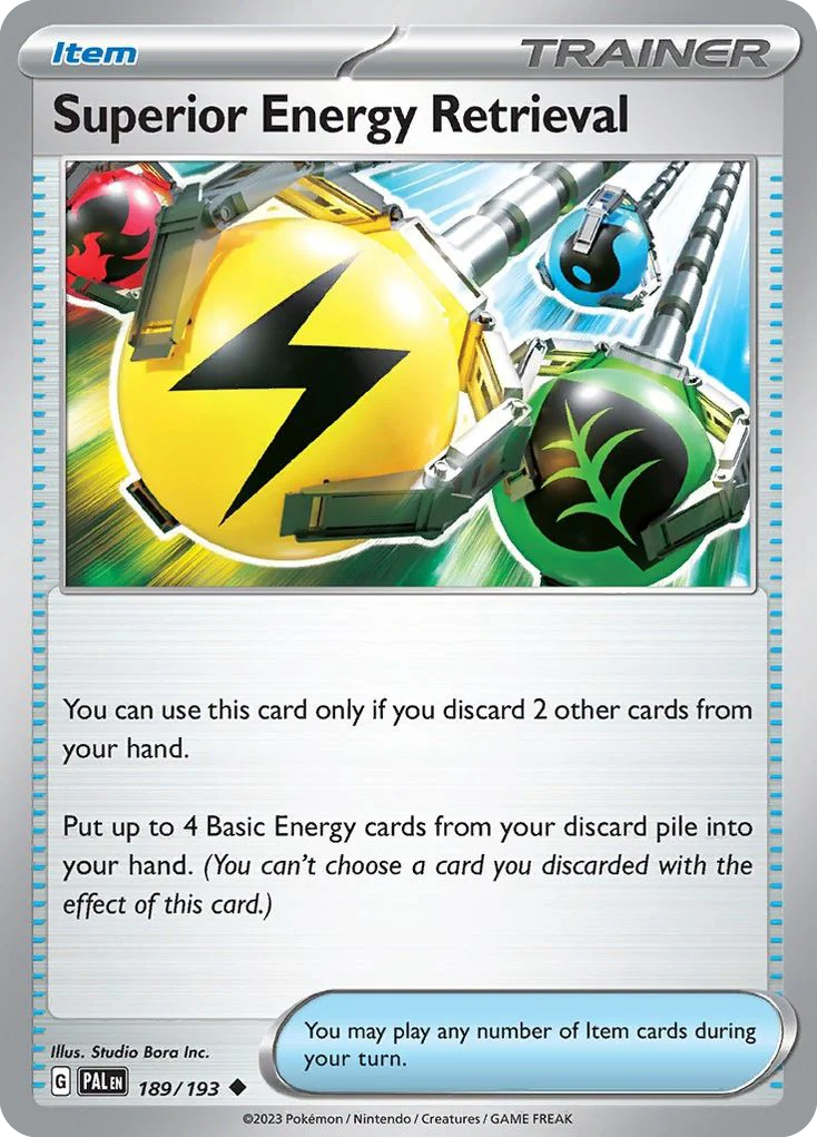 Superior Energy Retrieval Pokemon card