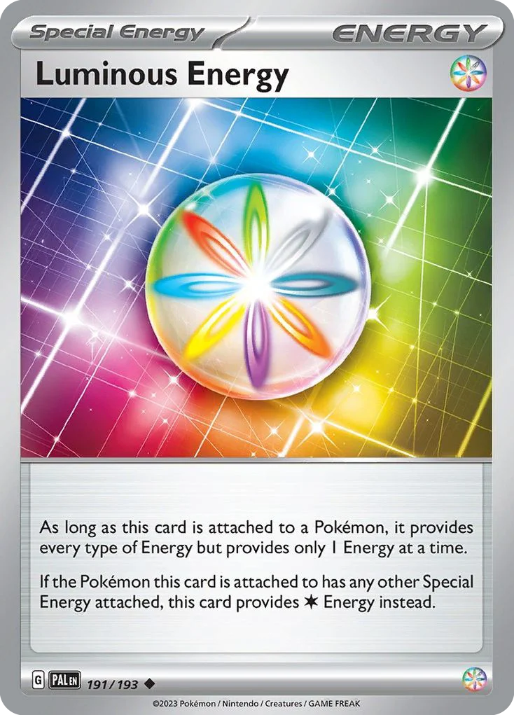 Luminous Energy Pokemon card