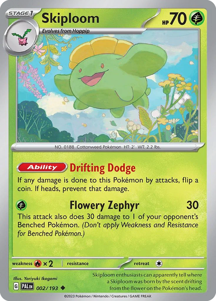 Skiploom Pokemon card