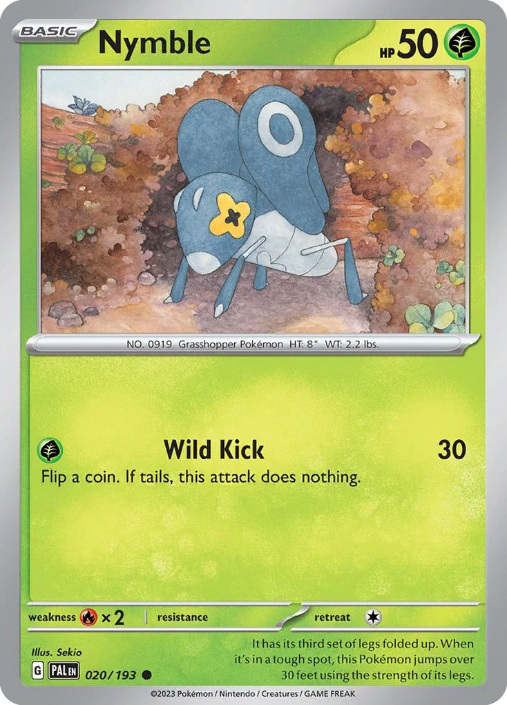Nymble Pokemon card