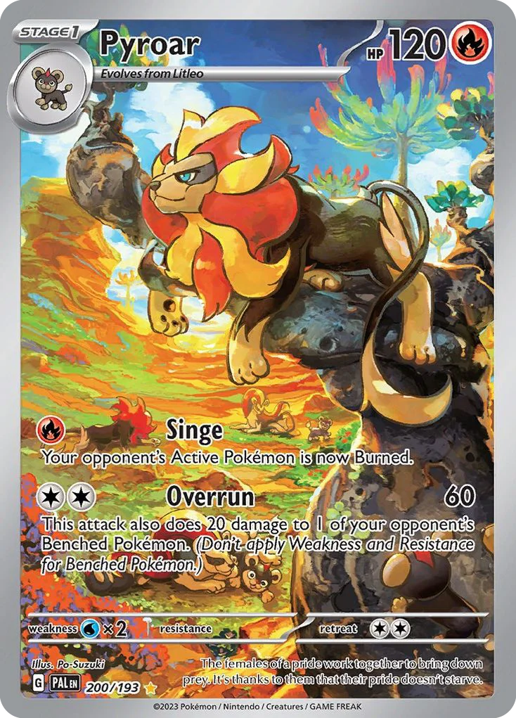 Pyroar Pokemon card