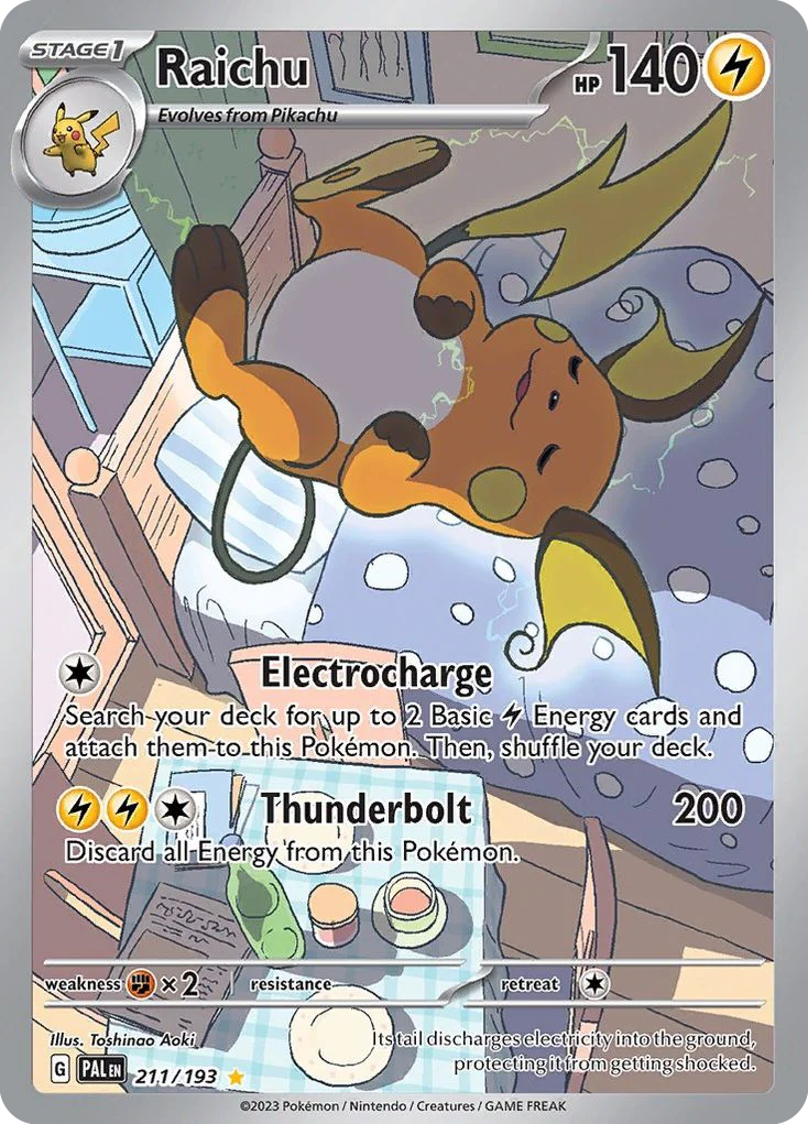 Raichu Pokemon card