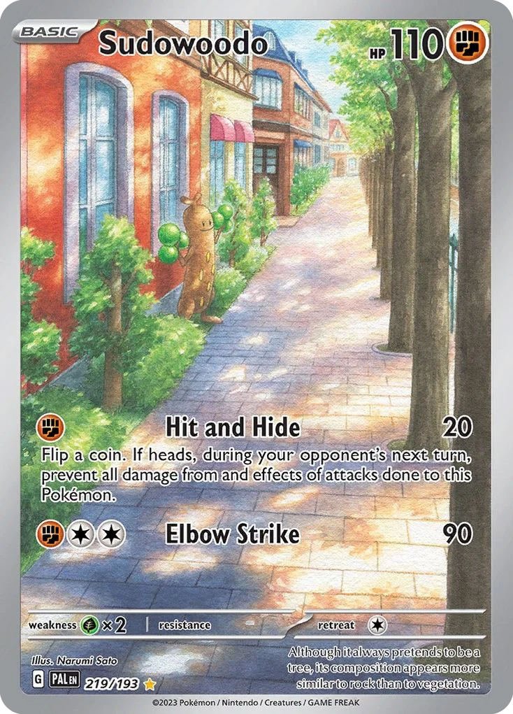 Sudowoodo Pokemon card