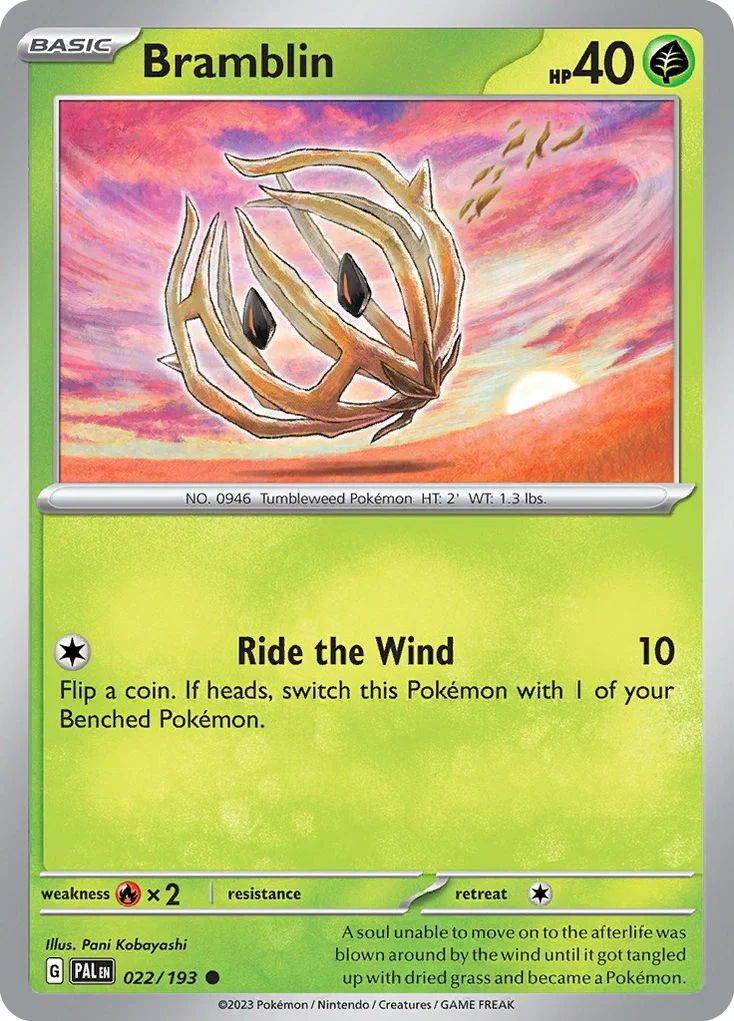 Bramblin Pokemon card