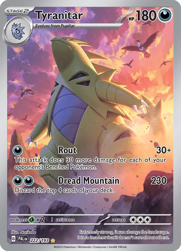 Tyranitar Pokemon card