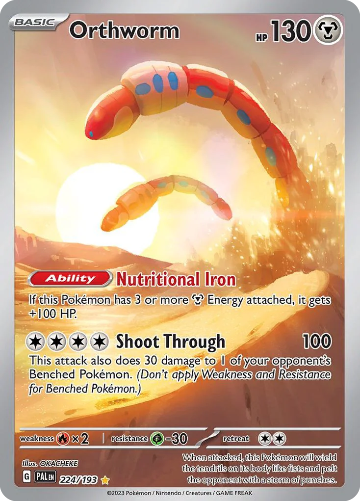 Orthworm Pokemon card