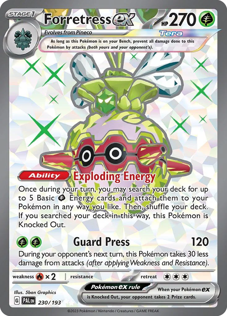 Forretress ex Pokemon card