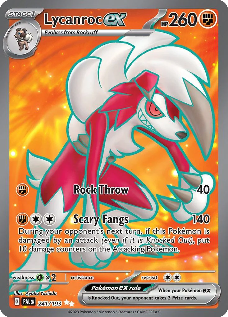 Lycanroc ex Pokemon card