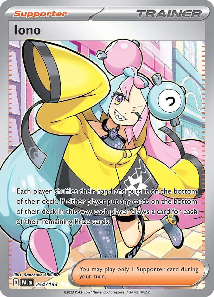 Iono Pokemon card