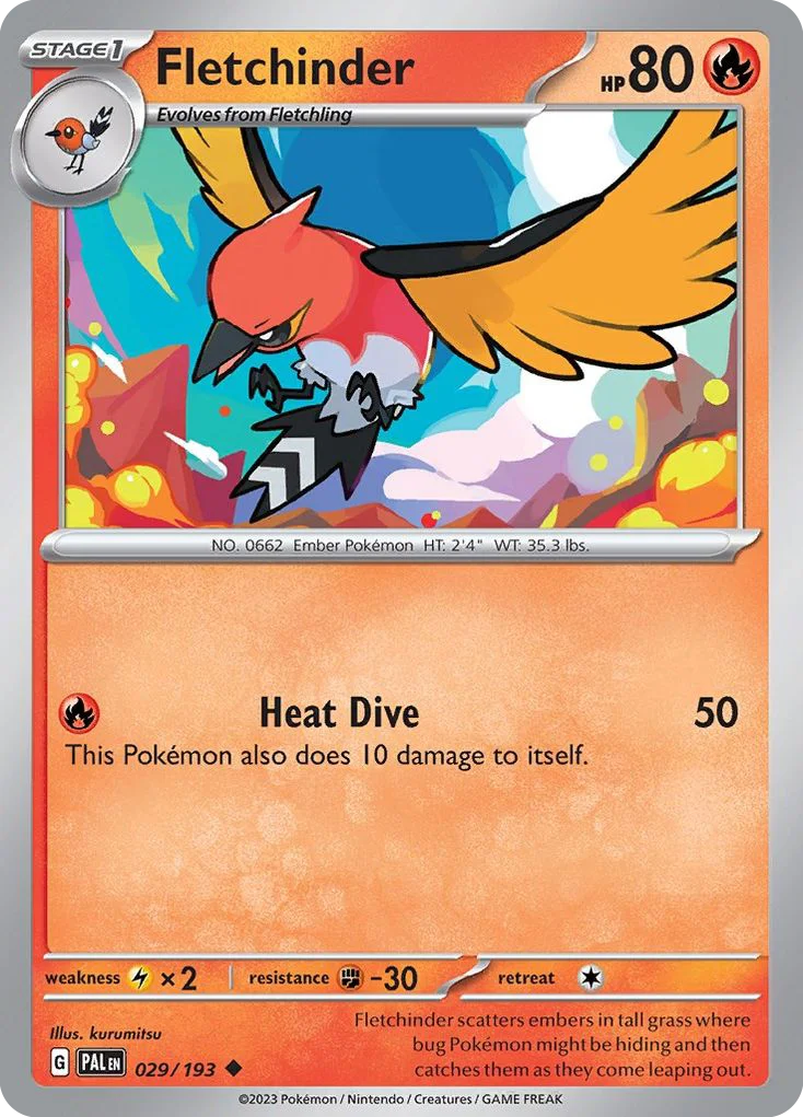 Fletchinder Pokemon card
