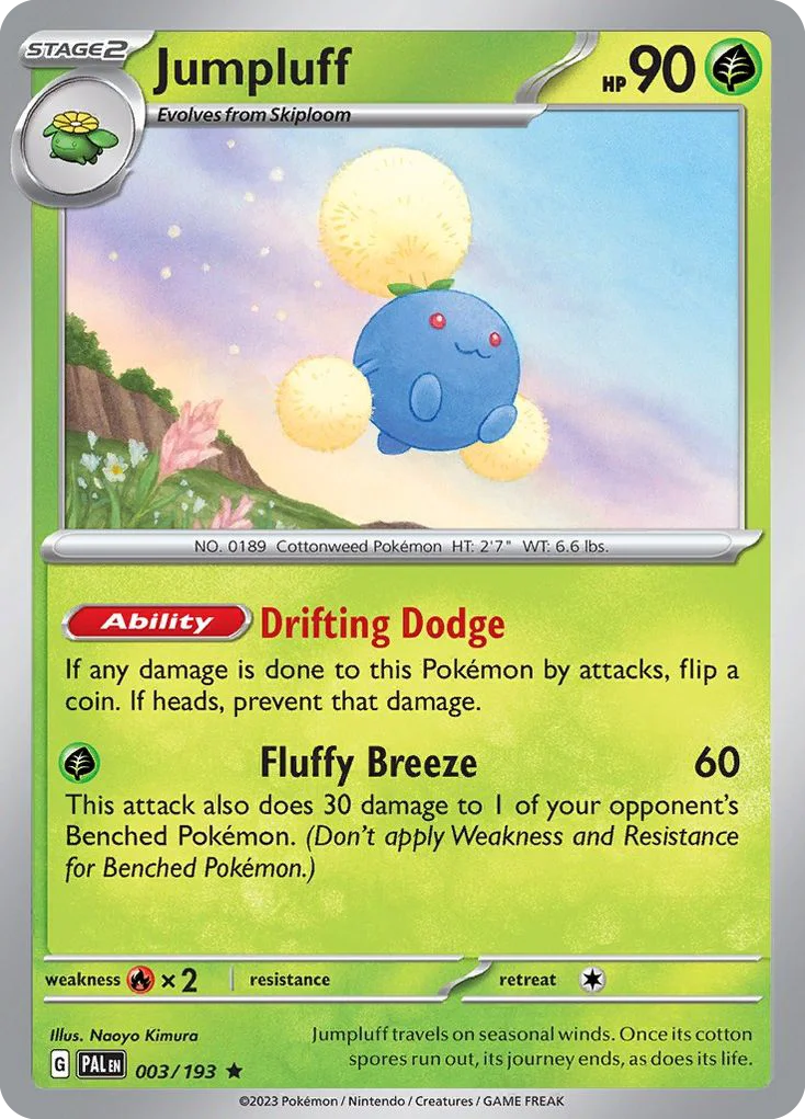 Jumpluff Pokemon card