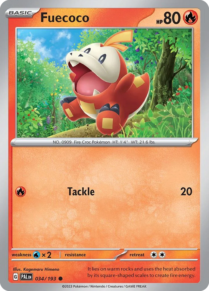 Fuecoco Pokemon card