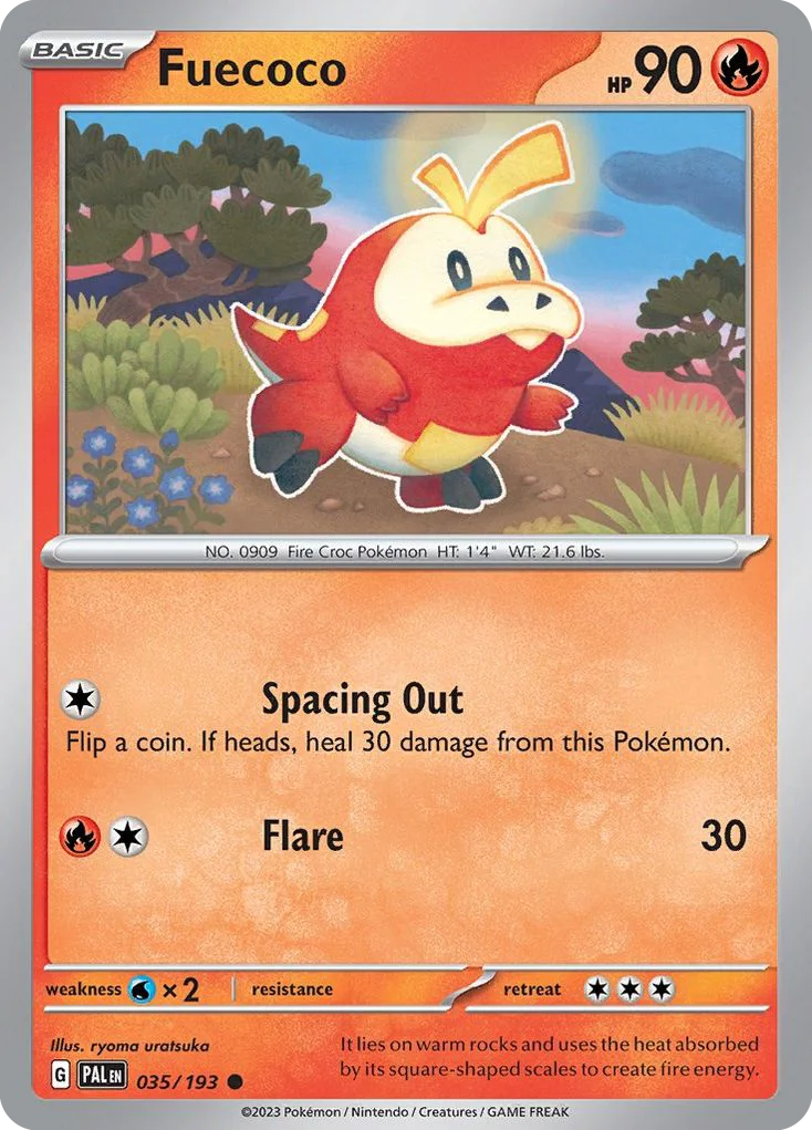 Fuecoco Pokemon card