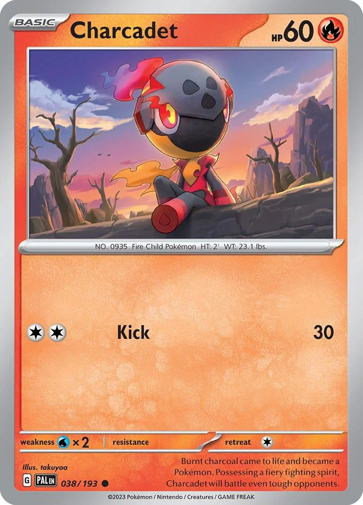 Charcadet Pokemon card