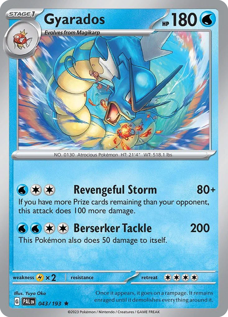 Gyarados Pokemon card