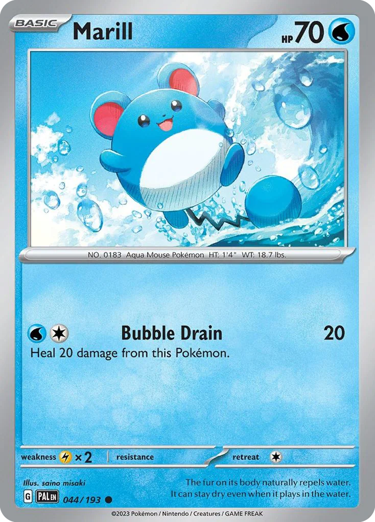 Marill Pokemon card