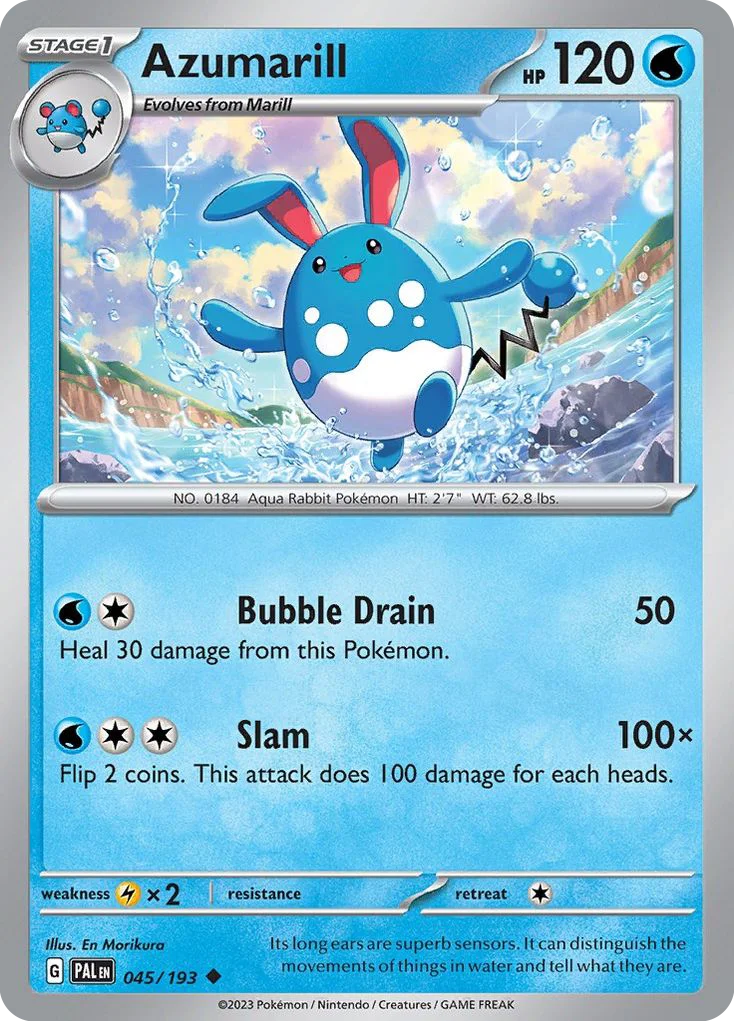 Azumarill Pokemon card