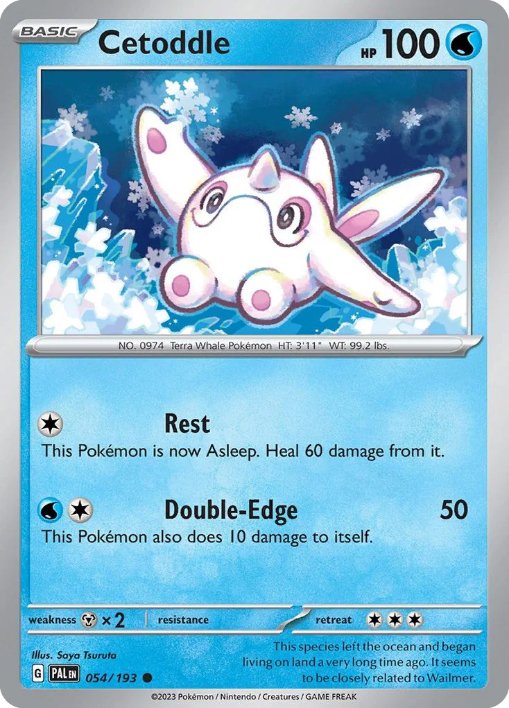 Cetoddle Pokemon card