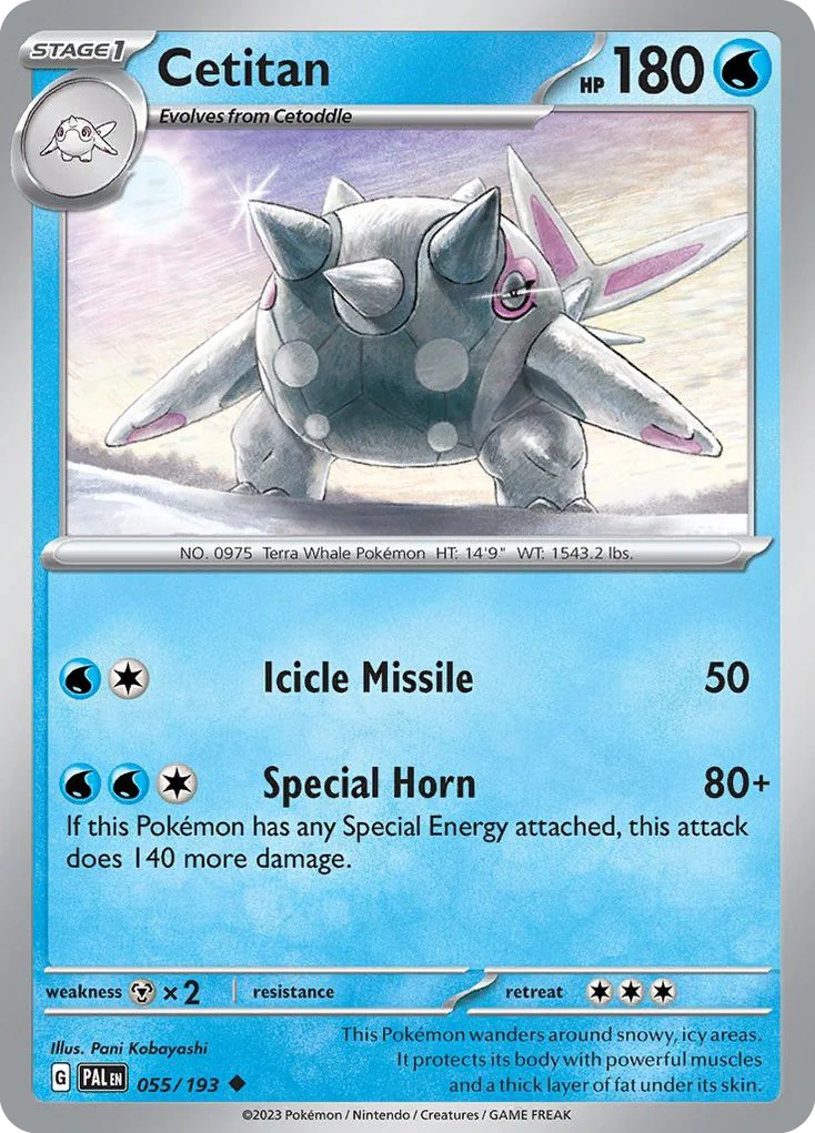 Cetitan Pokemon card