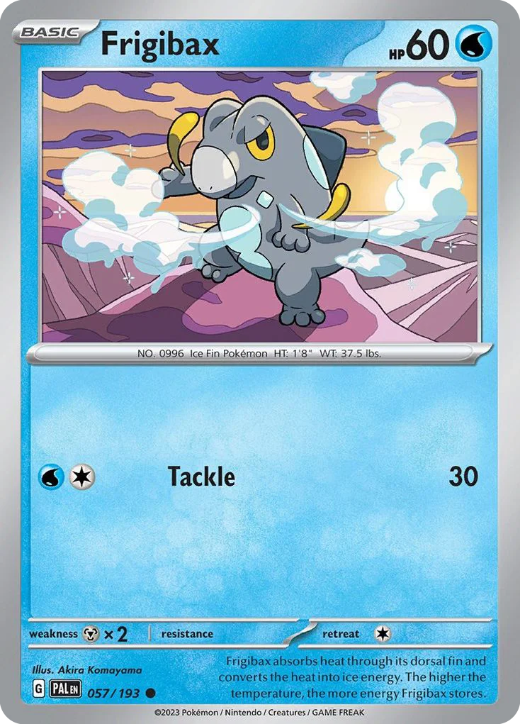 Frigibax Pokemon card
