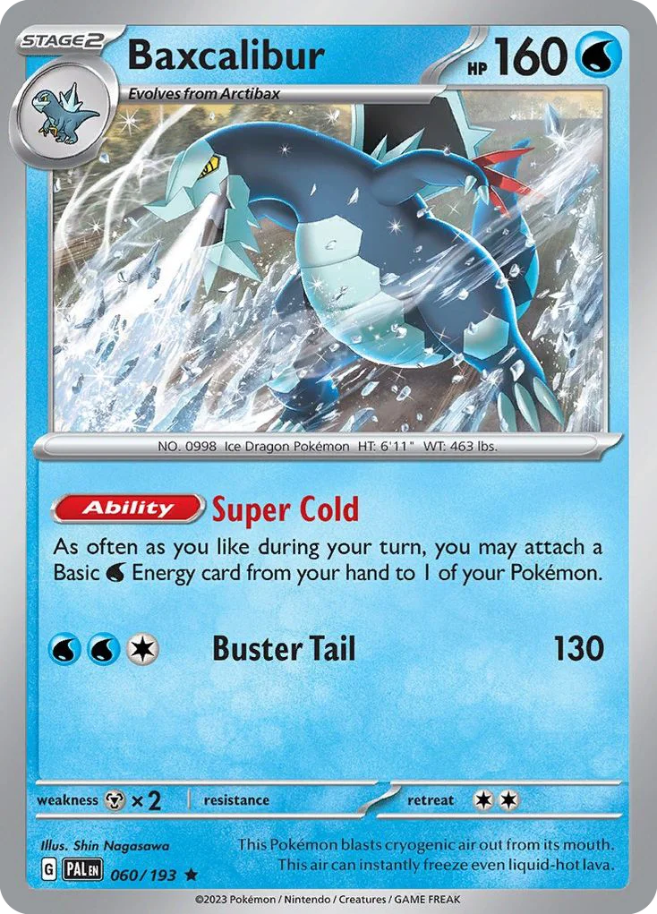 Baxcalibur Pokemon card