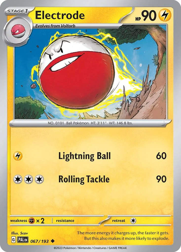 Electrode Pokemon card