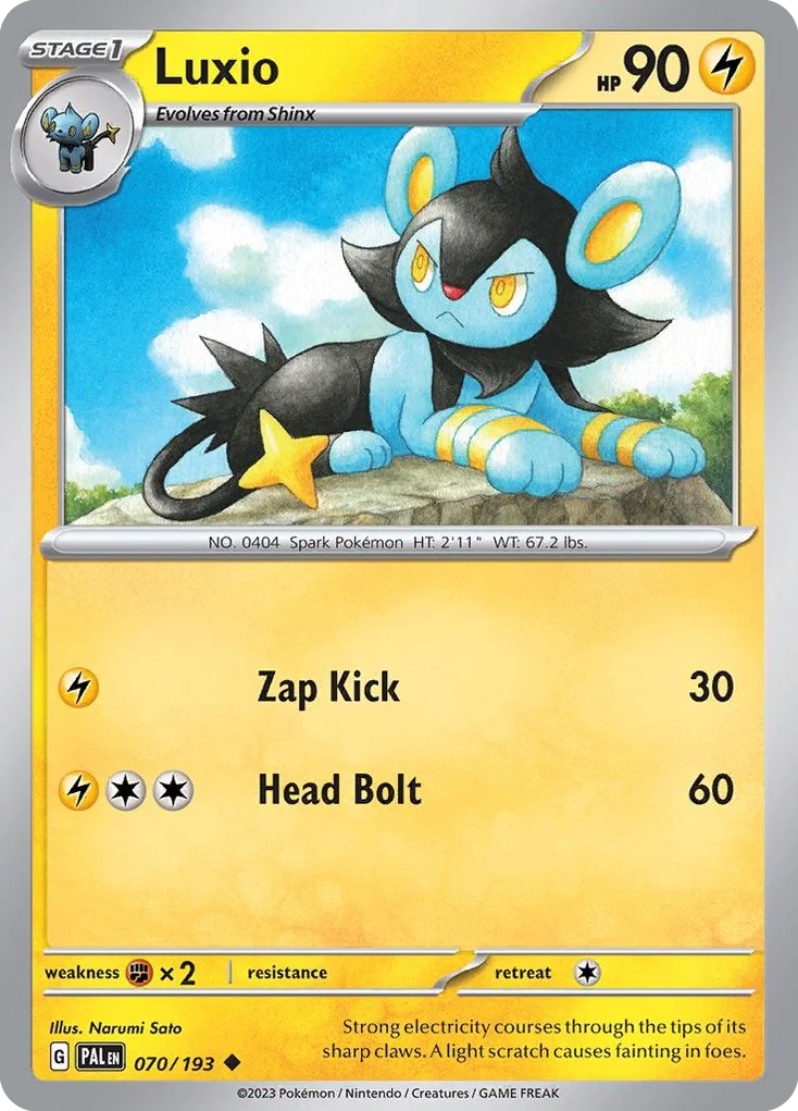 Luxio Pokemon card