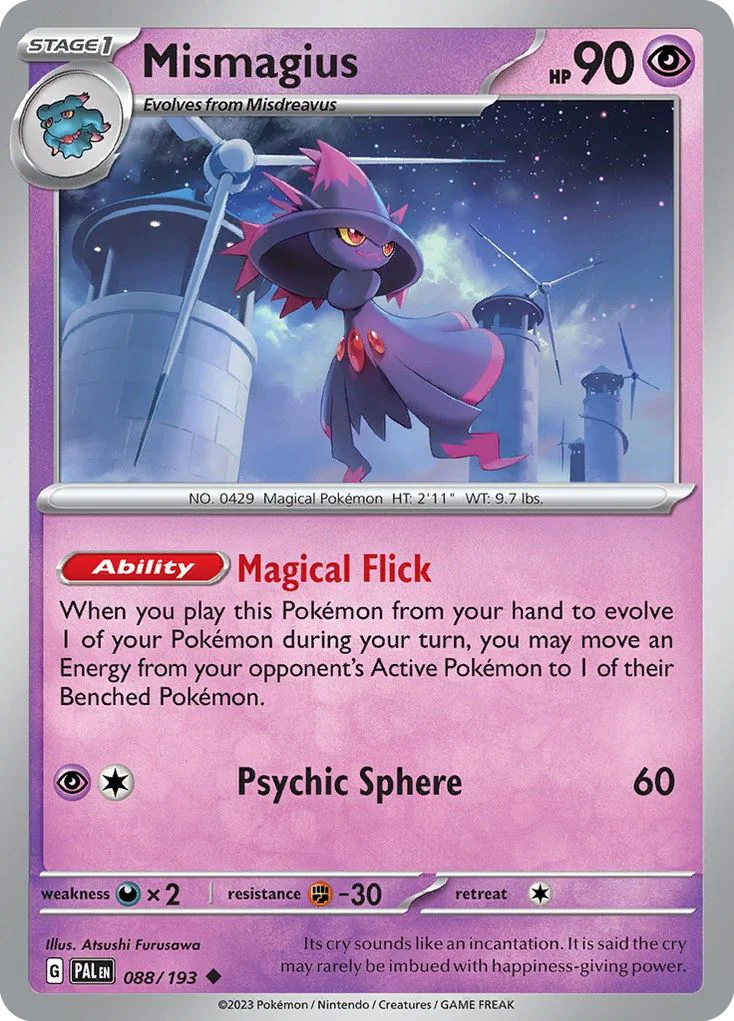 Mismagius Pokemon card