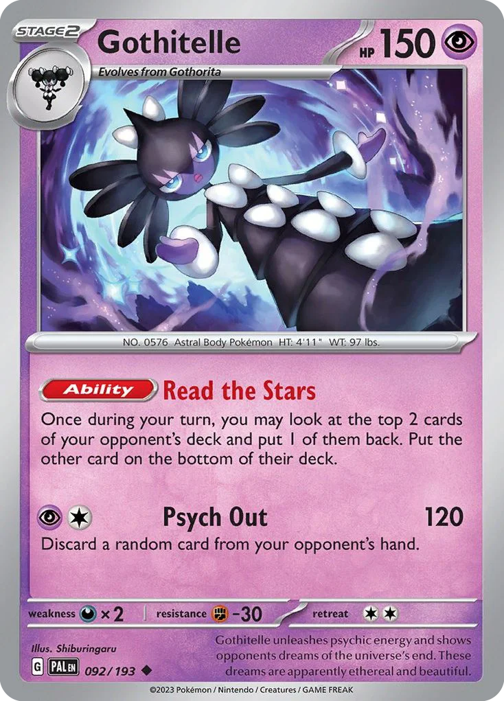 Gothitelle Pokemon card