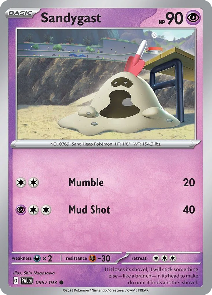 Sandygast Pokemon card