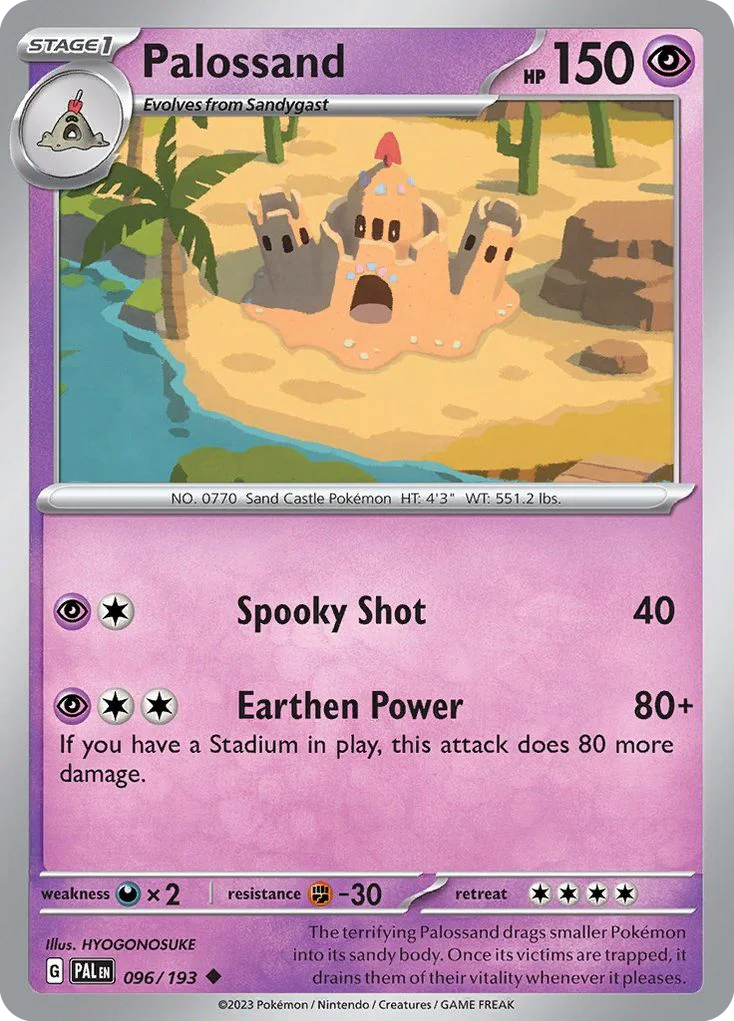 Palossand Pokemon card