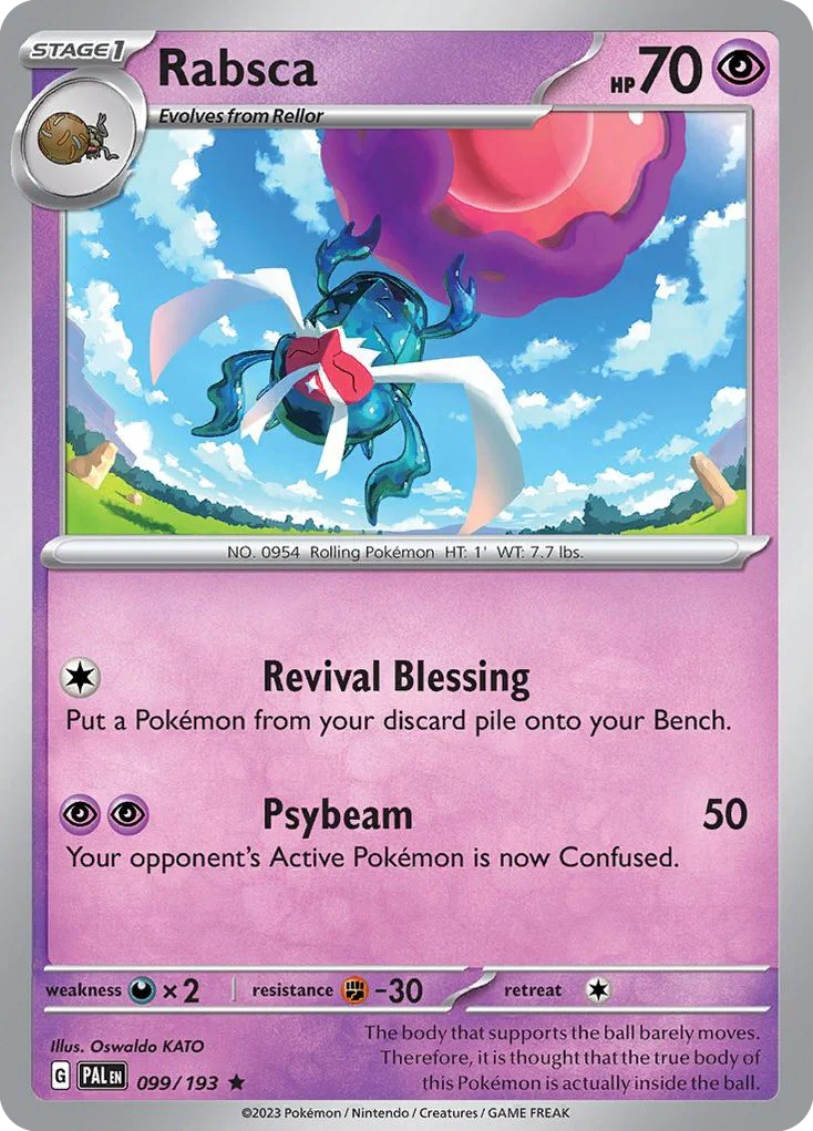 Rabsca Pokemon card
