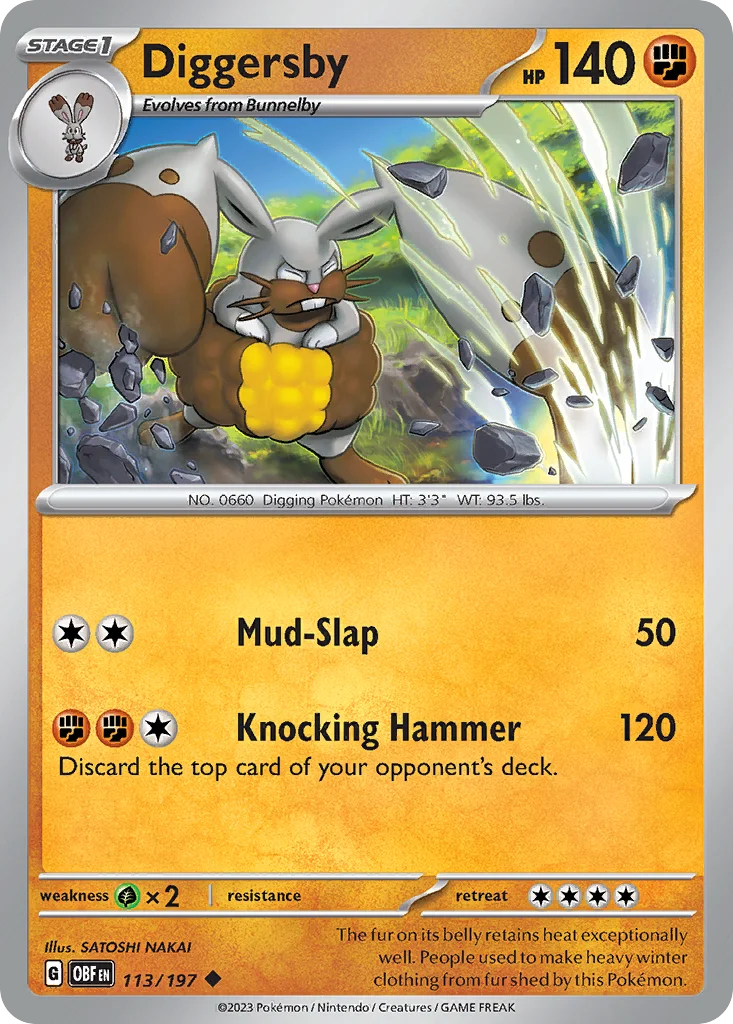 Diggersby Pokemon card