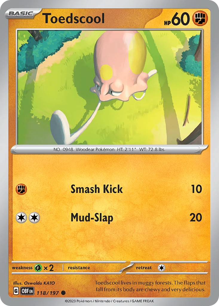 Toedscool Pokemon card