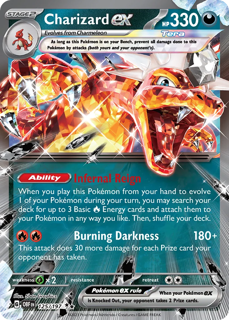 Charizard ex Pokemon card