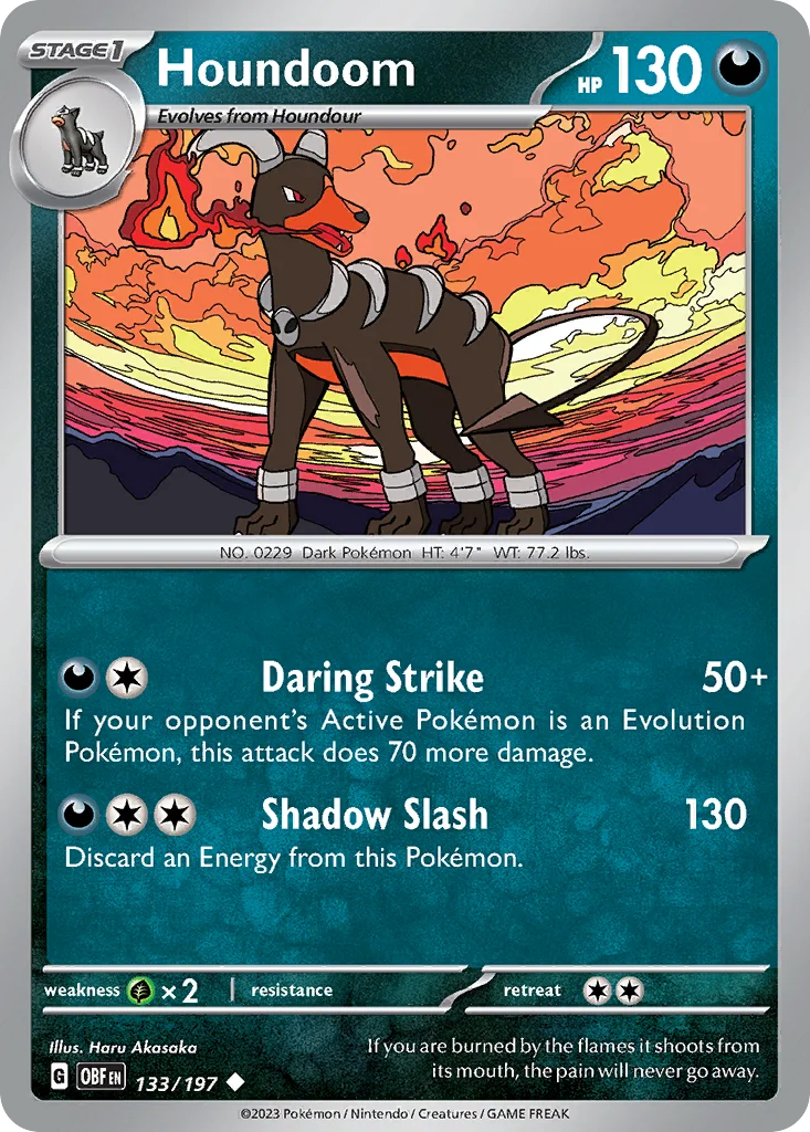 Houndoom Pokemon card
