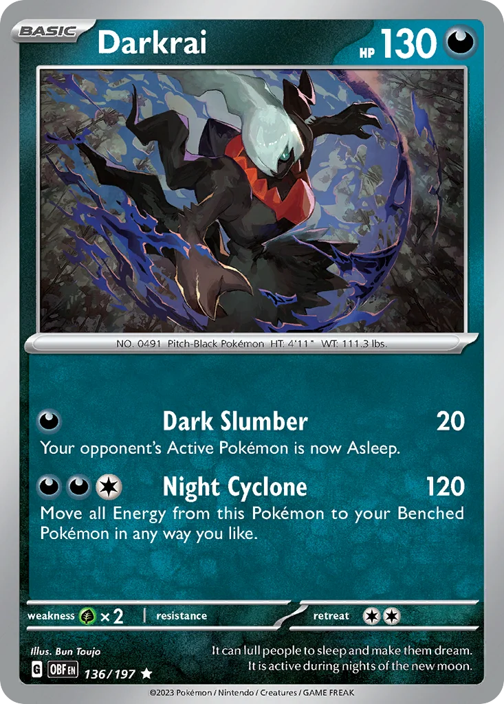 Darkrai Pokemon card