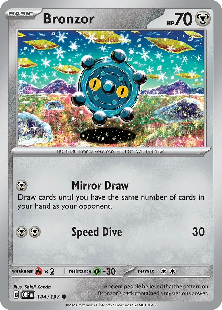 Bronzor Pokemon card