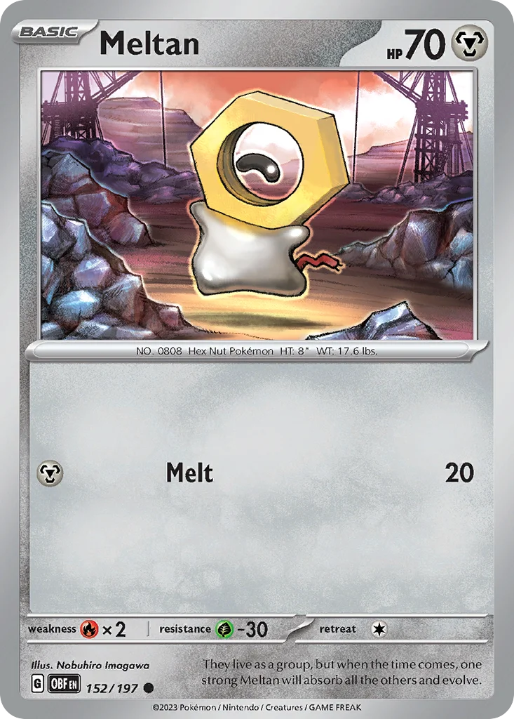 Meltan Pokemon card
