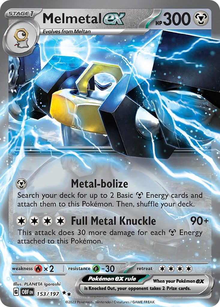 Melmetal ex Pokemon card