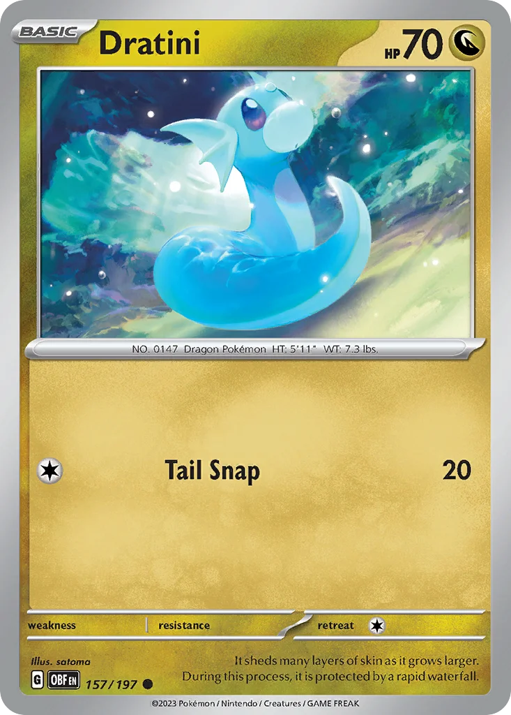 Dratini Pokemon card