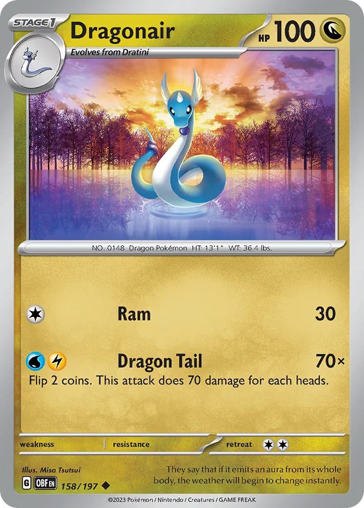 Dragonair Pokemon card