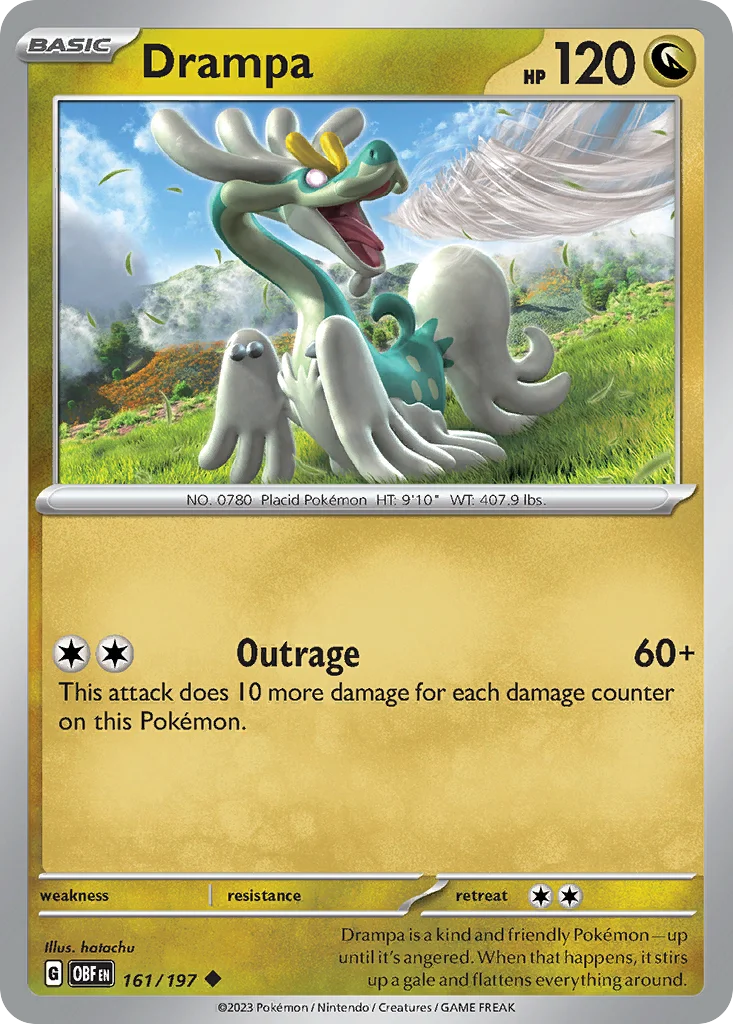 Drampa Pokemon card